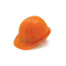 Pyramex Safety Schutzhelm mit orangefarbener Kappe, 6-Punkt-Ratschenaufhängung, Einheitsgröße (HP16140)