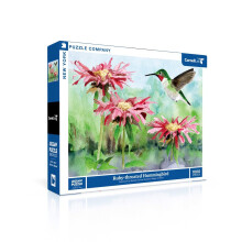New York Puzzle Company - Cornell Lab Ruby-Throated Hummingbird - Legpuzzel van 1000 stukjes voor familiespelavonden door Megan Gnekow