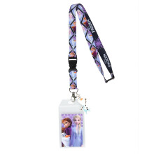 Disney La Reine des neiges Elsa et Anna avec porte-badge et breloque Olaf en caoutchouc de 6,3 cm