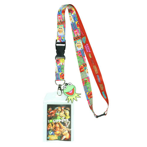 Disney Lanyard dos Muppets com Porta-Crachá e Charme de Kermit de 2"