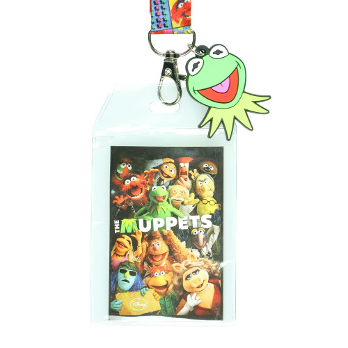 Disney Lanyard dos Muppets com Porta-Crachá e Charme de Kermit de 2" 1