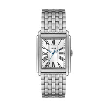 Montre  trois aiguilles en acier inoxydable  quartz Carraway Fossil pour hommes Couleur : Argent (Modle : FS6008)