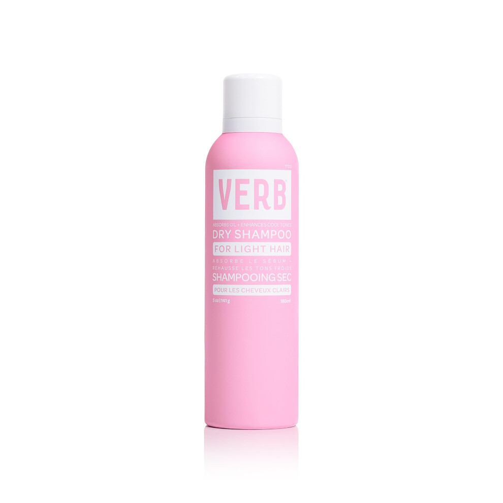 Photos - Hair Product VERB Dry Shampoo Light 5 oz - Refresh Absorb Oils + Extends Styles - Refreshing Dry Shampoo Spray for Light Tones - Vegan No