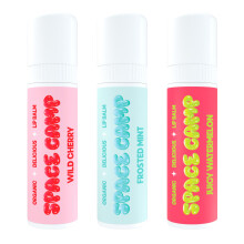 Space Camp Wellness Jumbo Lip Balm - Confezione originale di balsamo aromatizzato alla variet? (ciliegia selvatica, anguria succosa e menta glass