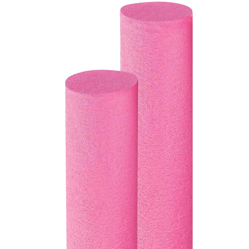 Tubo de Espuma Flutuante para Piscina, Noodles Grossos, Cores Sortidas, 52 Polegadas (Rosa)