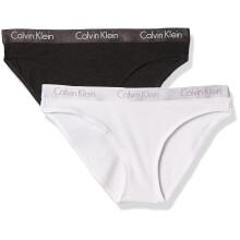 Calvin Klein Motive Katoen Multipack Bikini Ondergoed Charcoal/Wit