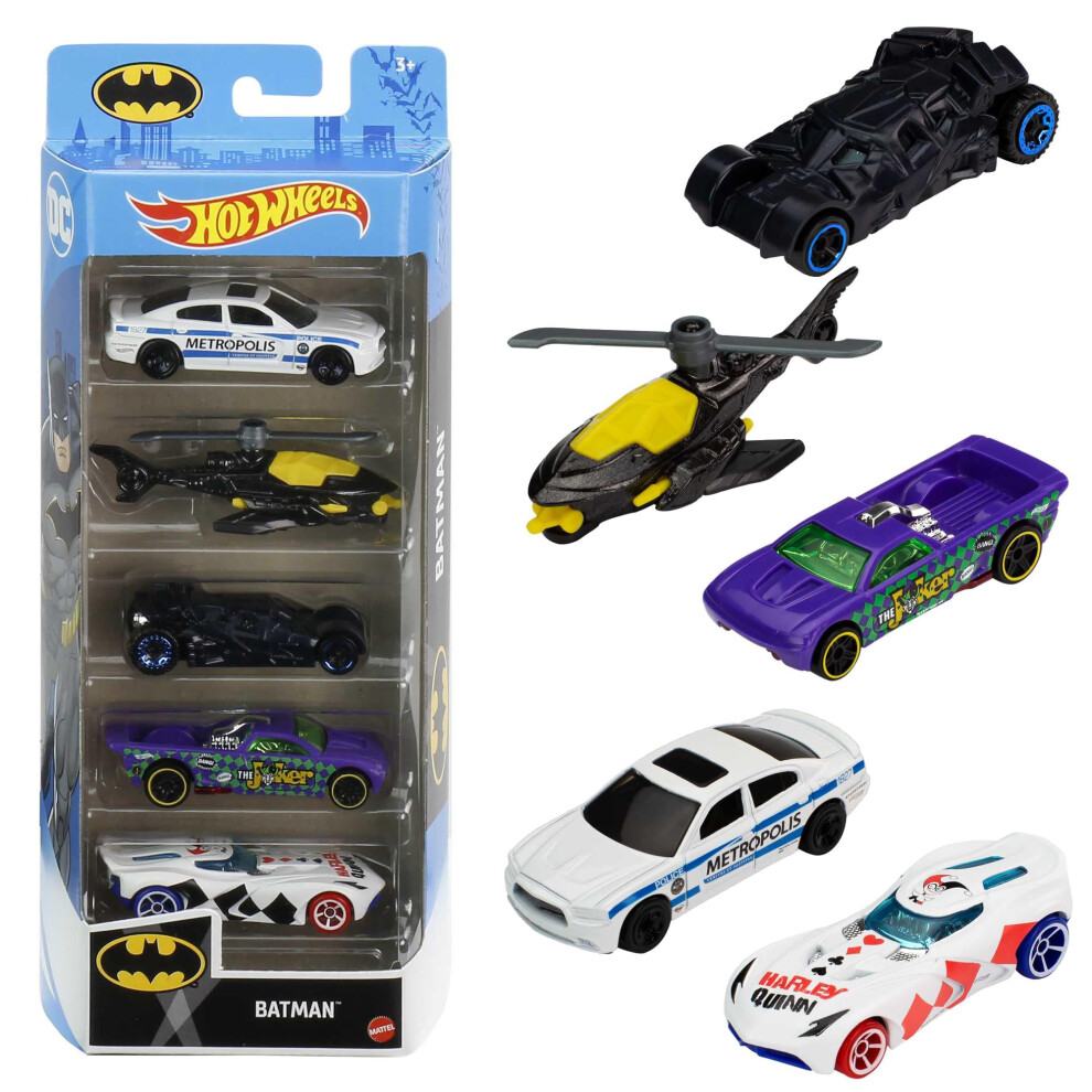 Hot Wheels Hw Batman 5Pk