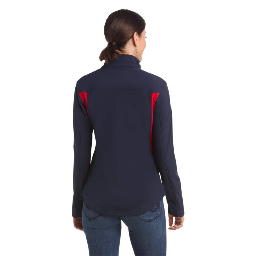 JAQUETA ARIAT Softshell Nova Equipa - Mulher Resistente ao Vento e Água Azul Marinho 2