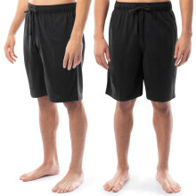 Fruit of the Loom 2-Pack Calças de Pijama de Malha, Preto/Preto, 6X-Gigante