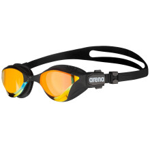 (Black) Arena Cobra Tri Mirror Triathlon Swipe Swimming Goggles Hard Lense