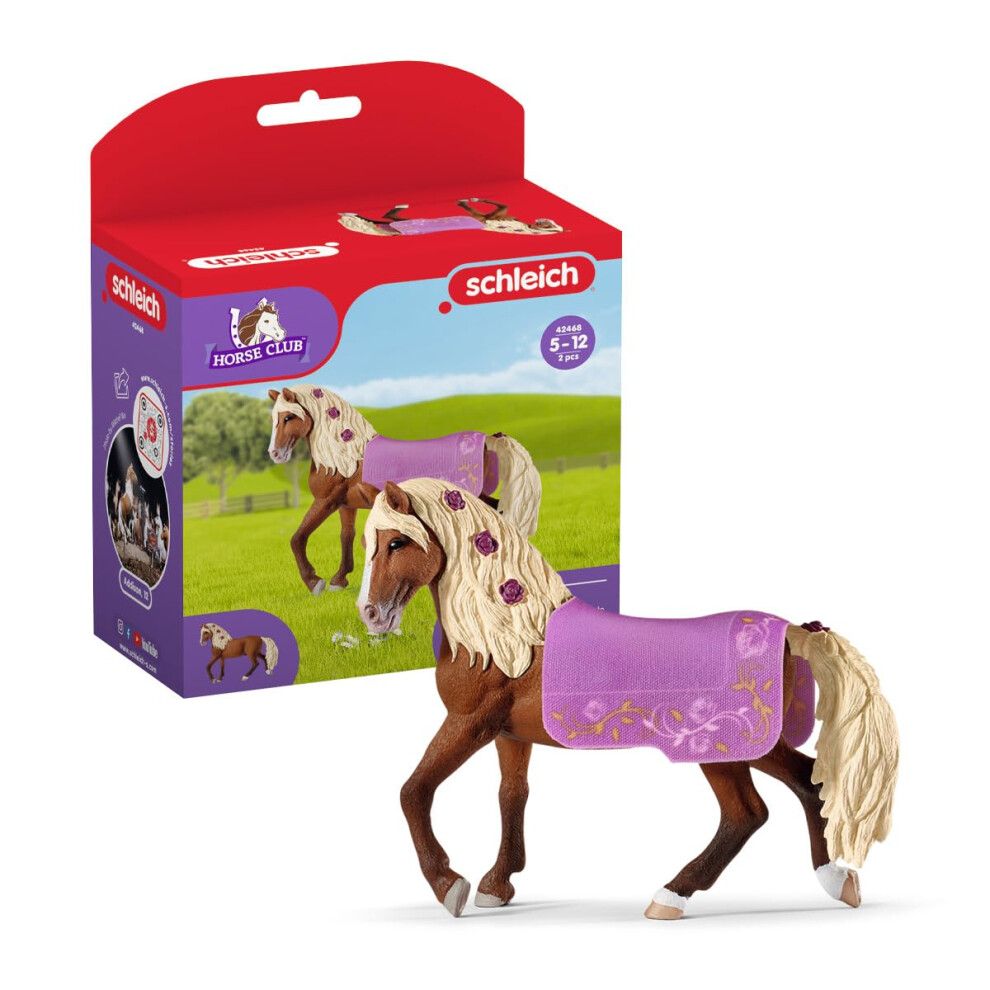 Schleich Horse Club 42468 Paso Fino Stallion Show Horse Figurine Toy - Realistic Detailed Show Horse Toy With Saddle Cover And Real Horse Details – Toy Horse