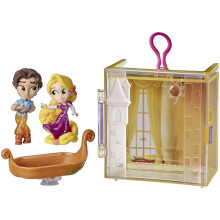 Disney Princess Perfect Pairs Rapunzel Fun Tangled Unboxing Toy con 2 muρecas vitrina y soporte para barco para niρos de 3 aρos en adelante