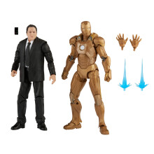 Figurine - Marvel - Iron Man 3 - Happy Hogan en Iron Man Mark XXI - 15cm - Accessoires