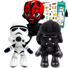 Star Wars plssjtk szett 3 csomagos kteg 8 hvelykes plssekkel gyerekeknek, Darth Vader rohamosztagos Darth Maul Plus matrickkal Tovbb | Star