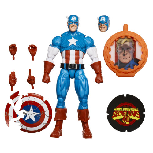 Marvel Marvel Legends Series Captain America, Avengers Retro Comics 15 cm Actionfigur mit Schild