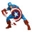 Marvel Marvel Legends Series Captain America, Avengers Retro Comics 15 cm Actionfigur mit Schild 4