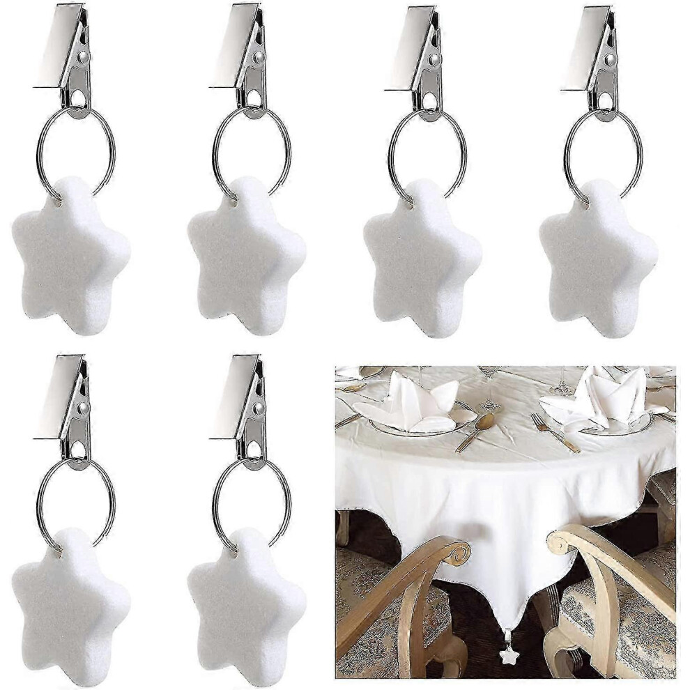 metal tablecloth clips for table decoration