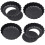 4-Piece Non-Stick Quiche Pan, Removable Bottom, Non-Stick, Quiche Pan 1
