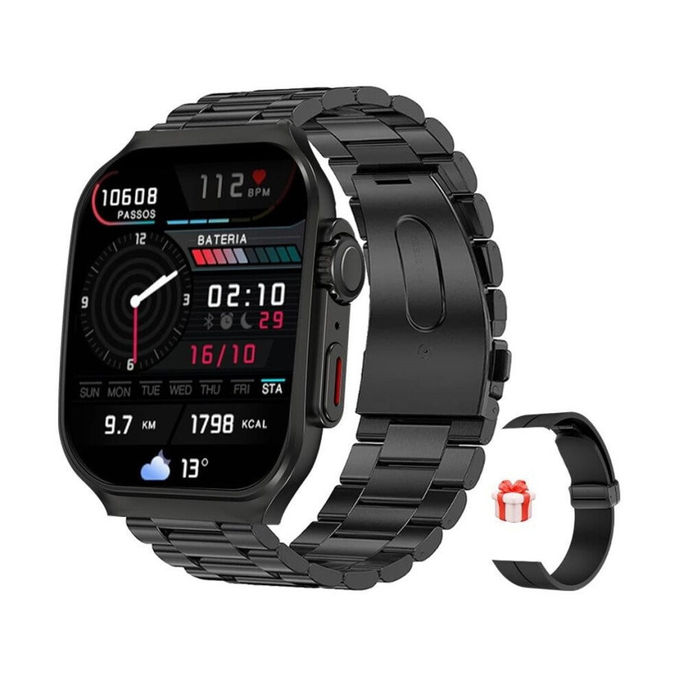 Military Smartwatches For Men Answer/Make Calls 196 Hd Tactical Outdoor Rugged Fitness Sports Watch With Veanxin 6220252893319