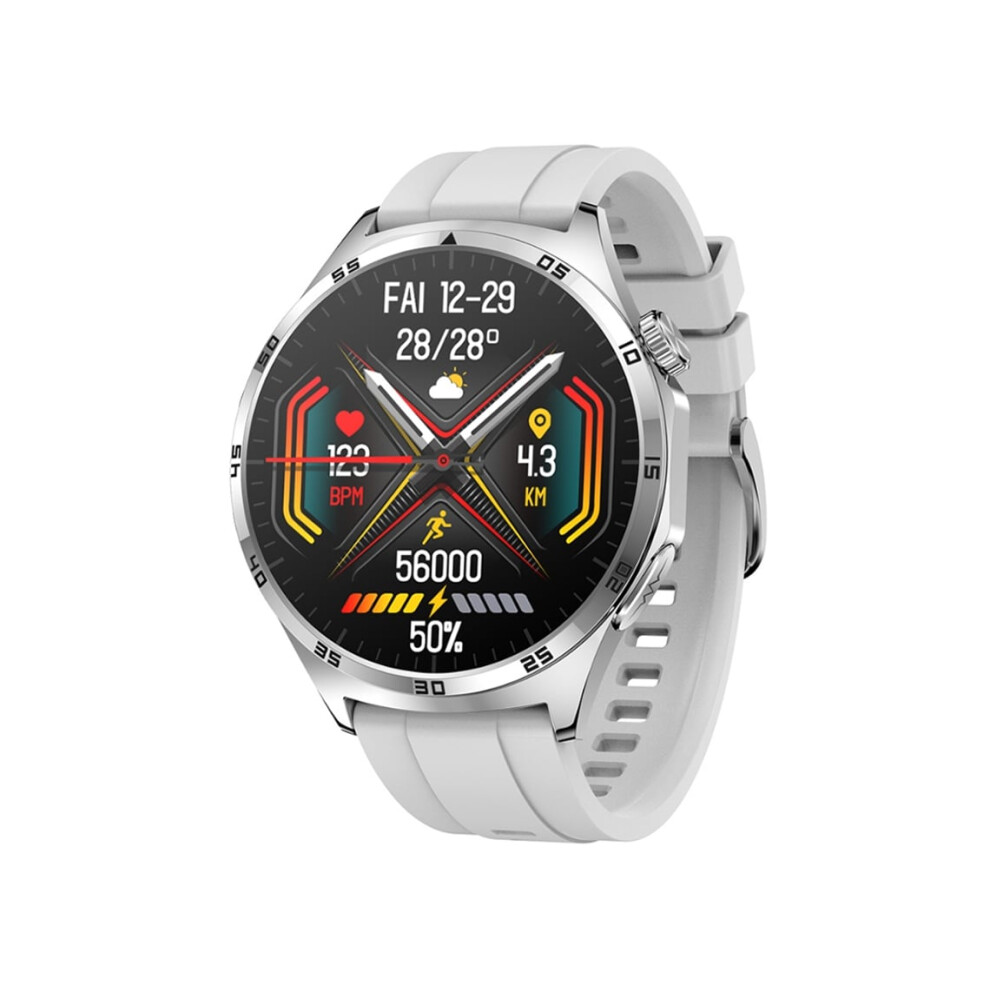Smartwatch With Bluetooth Calling, Heart Rate Monitoring, Ecg, Ppg, Various Sports Modes, And Long Battery Life. Color. Veanxin Silver 6220252894743