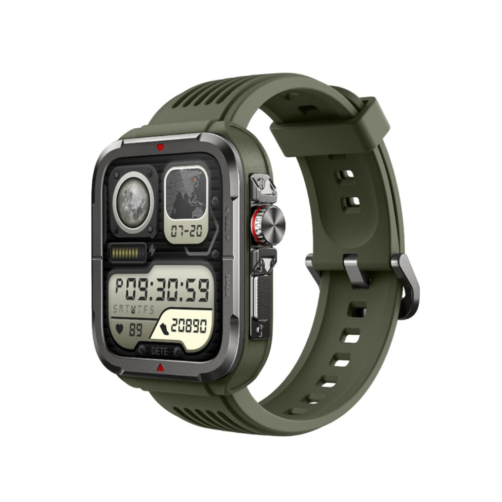 Smartwatch Digital Crown Movement Health Heart Rate Blood Oxygen Smartwatch Voice Assistant Veanxin Green 6220252894965