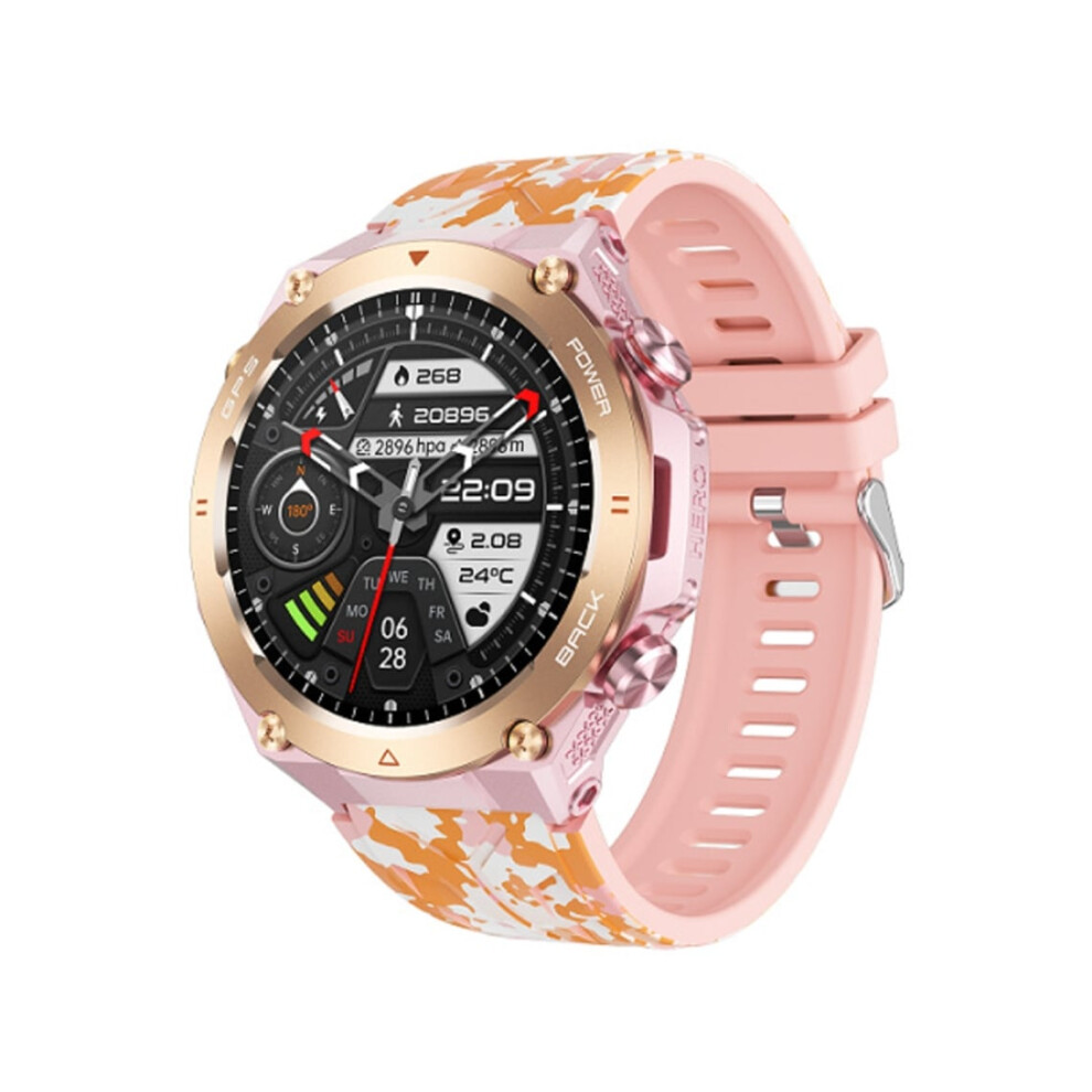 Smartwatch With Gps, Outdoor Bluetooth, Calls, Messages, Notifications, Compass, Altitude, Barometer, Heart Rate Monitor, Veanxin 6220252895085