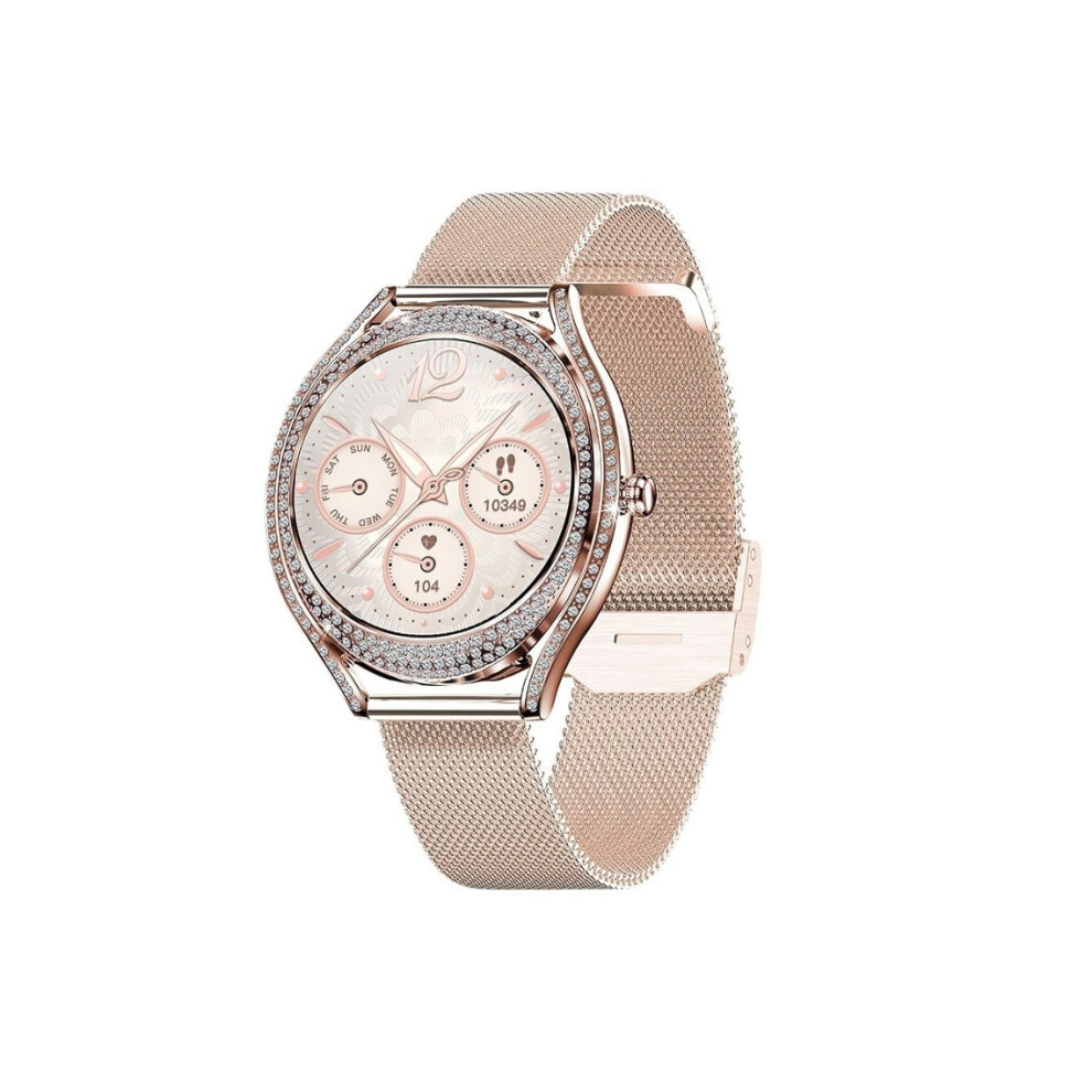 Smart Watches For Women Answer/Make Calls For Android And Ios Phones 1.28 Amoled Full Touch Screen Bling Smartwatch For Women Veanxin 6220252895726