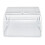 Transparente Aufbewahrungsbox mit Rolldeckel und 7