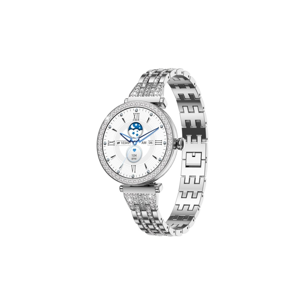 Smartwatch With Bluetooth Calling, 1.19" Amoled Always-On Display, Diamond Smartwatch For Women With Heart Rate/Spo2/Sleep Monitor Veanxin 6220252896631