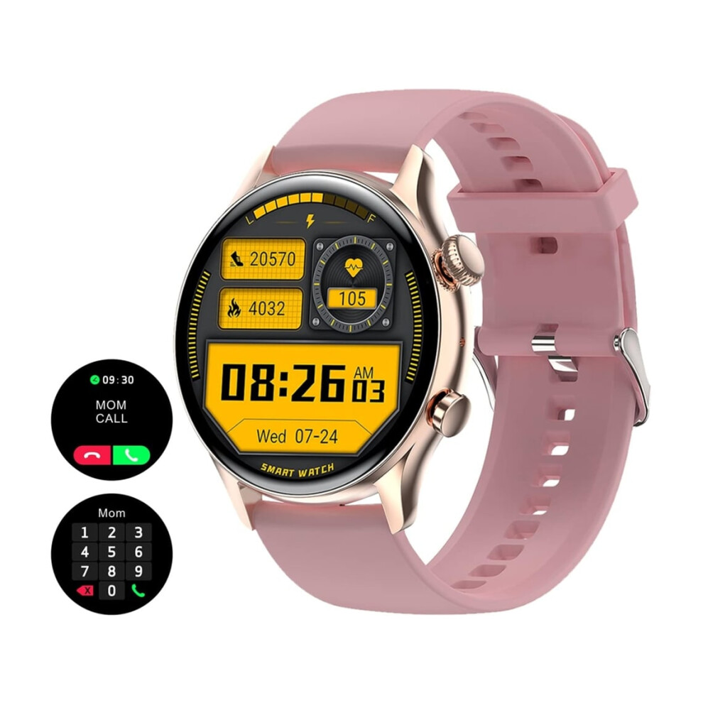 Smartwatch Fitness Tracker With 1.36" Amoled Display, Watch With Bluetooth Call, Rose Veanxin Gold 6220252896730