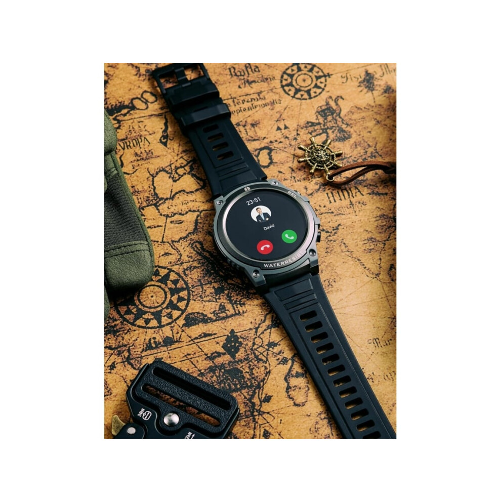 Smartwatch For Men, Answer/Make Calls, Round, 1.43" Amoled, Fitness Tracker, Sleep/Heart Rate/Spo2 Monitoring, Waterproof, Veanxin 6220252896853