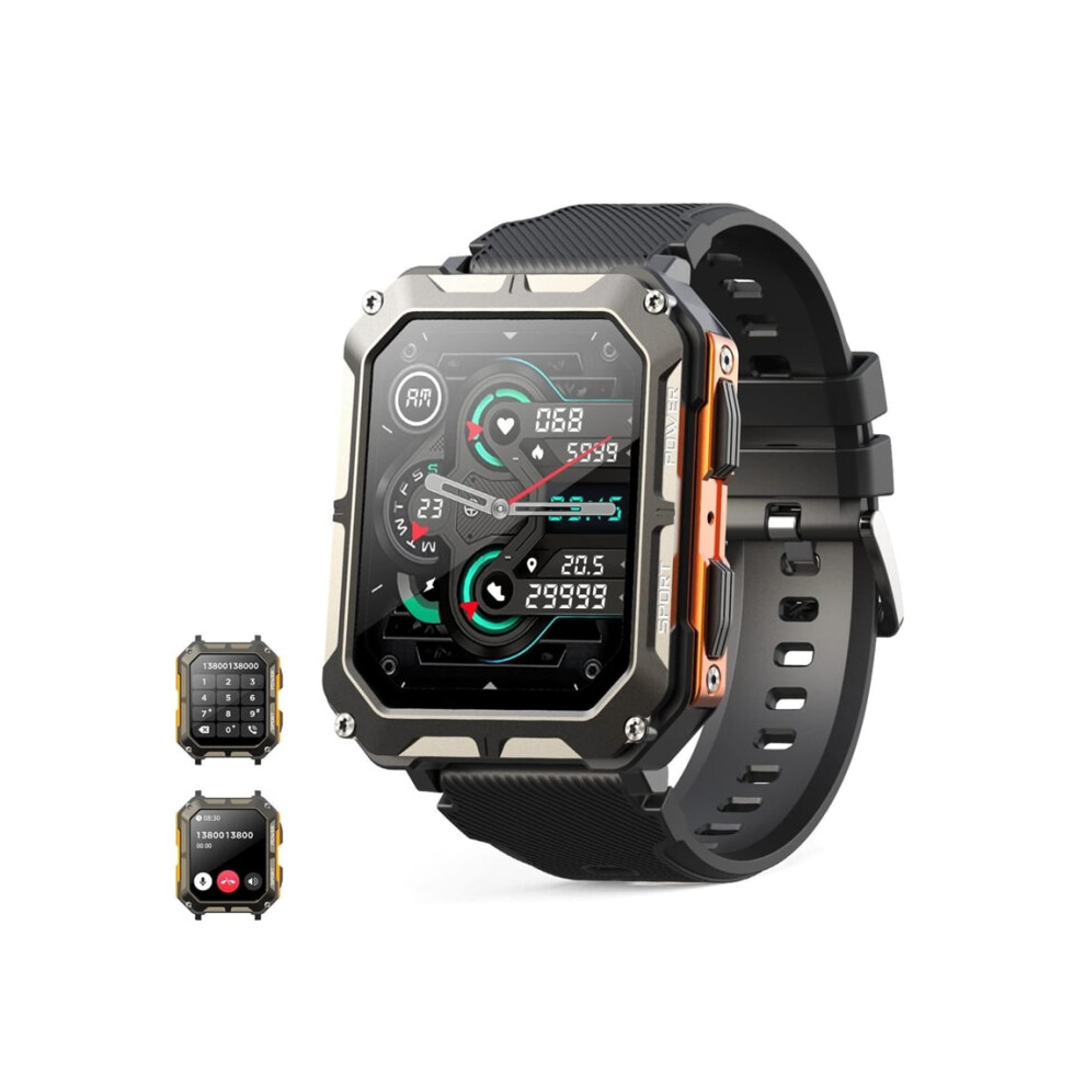Military Smartwatch For Men With Call Dialing, Can Make And Receive Calls, Compatible With Ios And Android, Physical Activity Tracker Veanxin 6220252897362