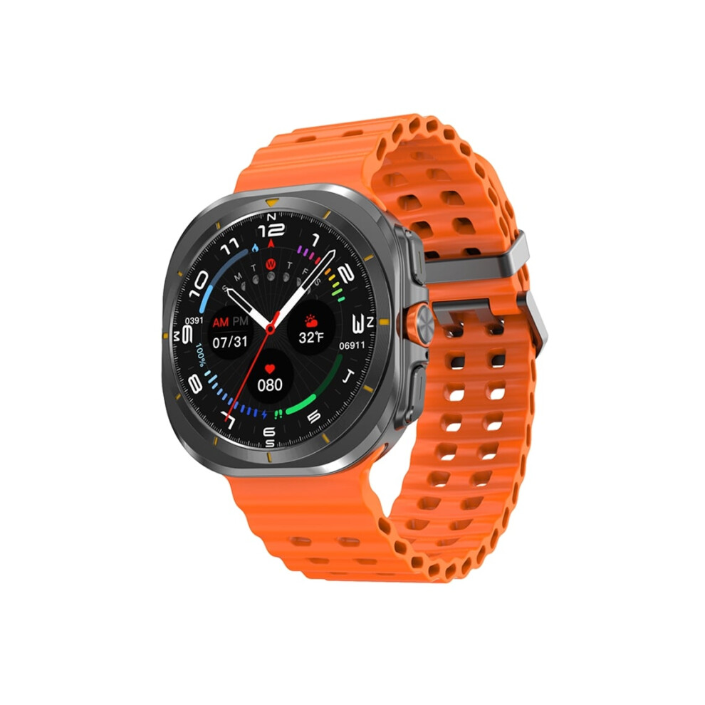 Smartwatch With Bluetooth Calls, Local Music And Video Download, 32Gb Storage, And Headphone Support - Veanxin Orange 6220252893944
