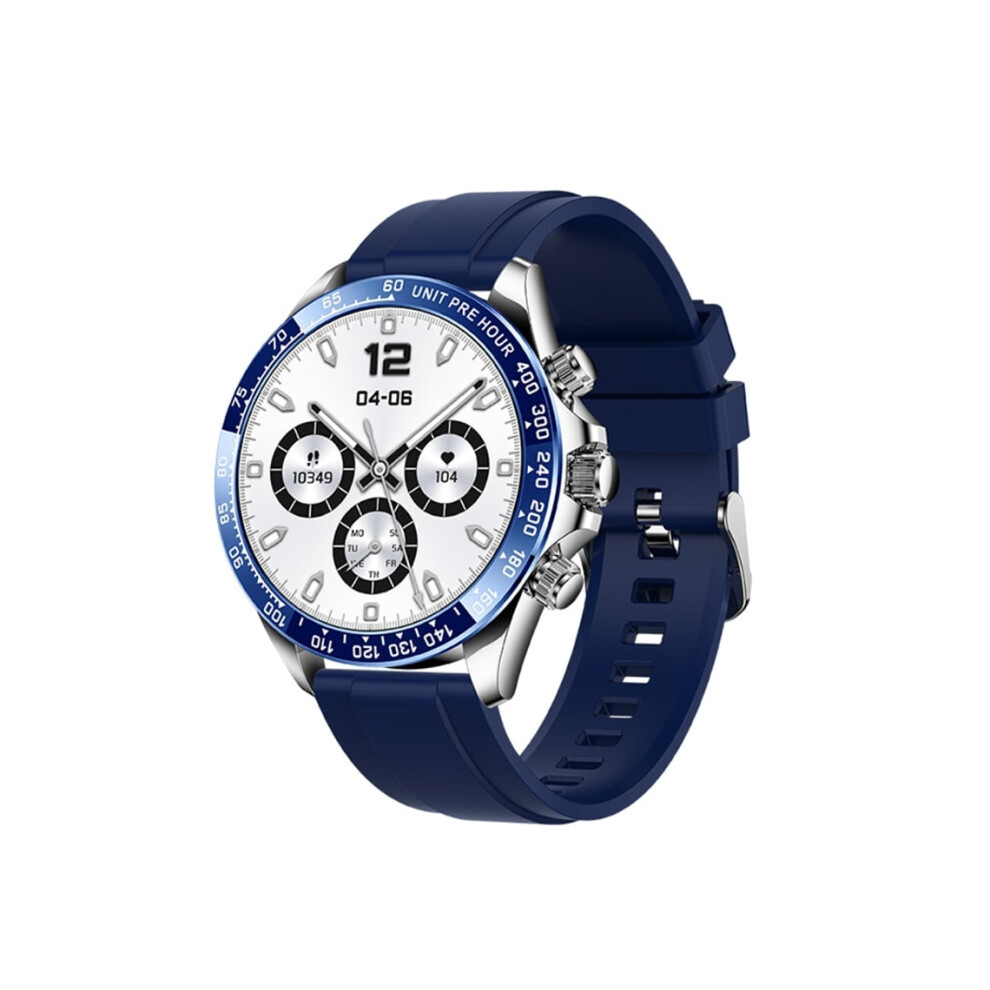 Smartwatch With Tooth Call, Rotary Button, Heart Rate And Blood Pressure Monitoring, Veanxin Blue 6220252894088