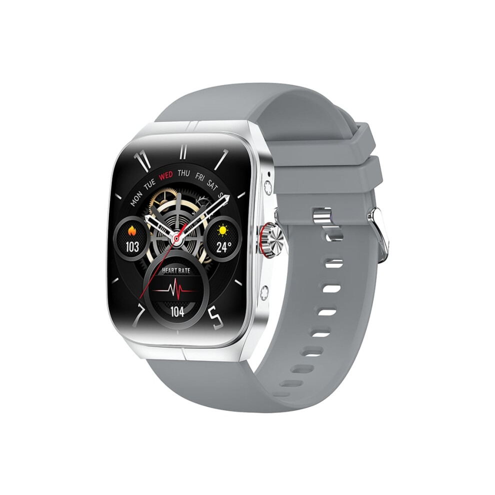 Smartwatch Hk80 With Bluetooth Calls, Health Monitoring, Music And Sports Modes, Veanxin Gray 6220252898680