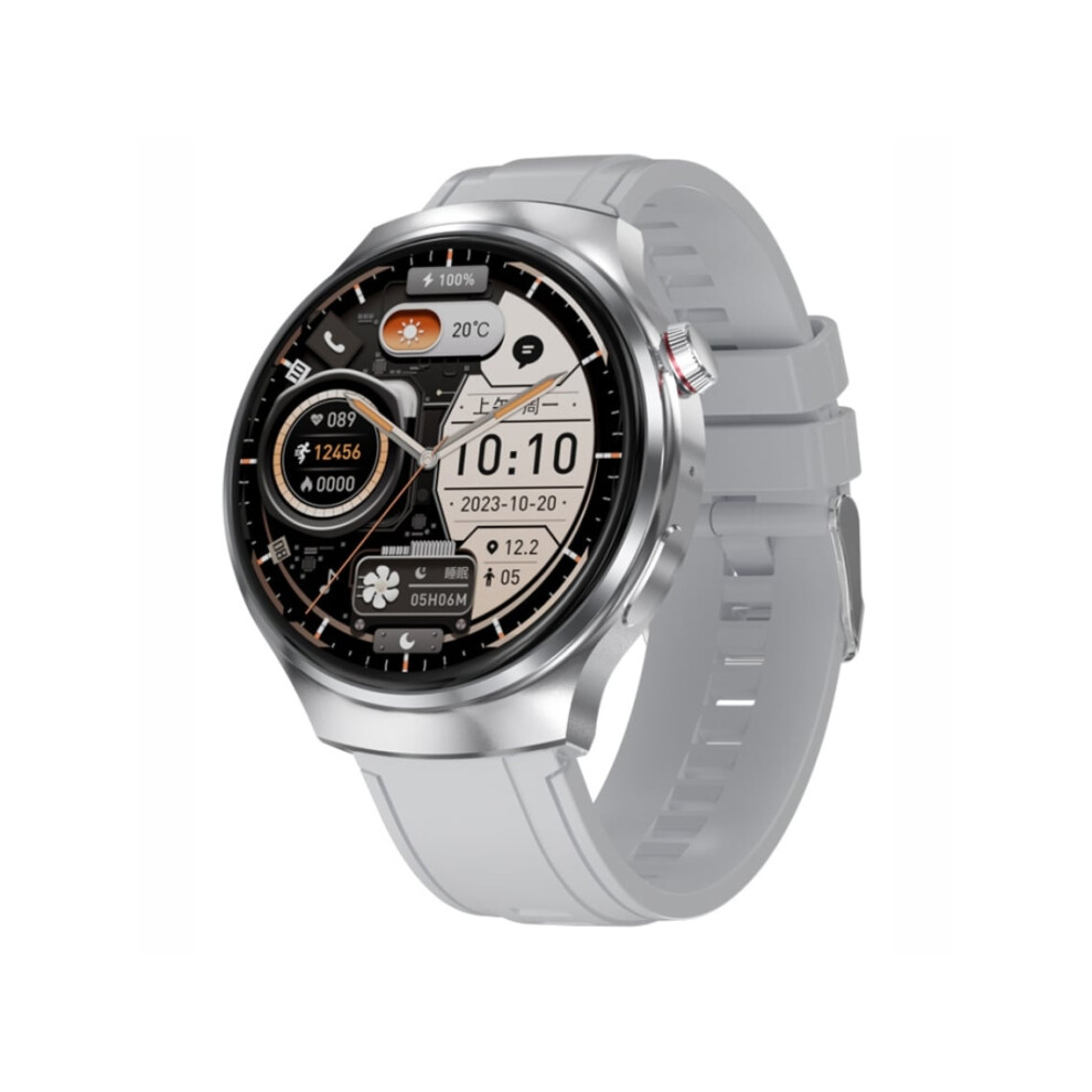 Smartwatch With Curved Screen, Blood Oxygen Monitoring, Blood Pressure Monitoring, And Health Monitoring - Veanxin Silver 6220252898710