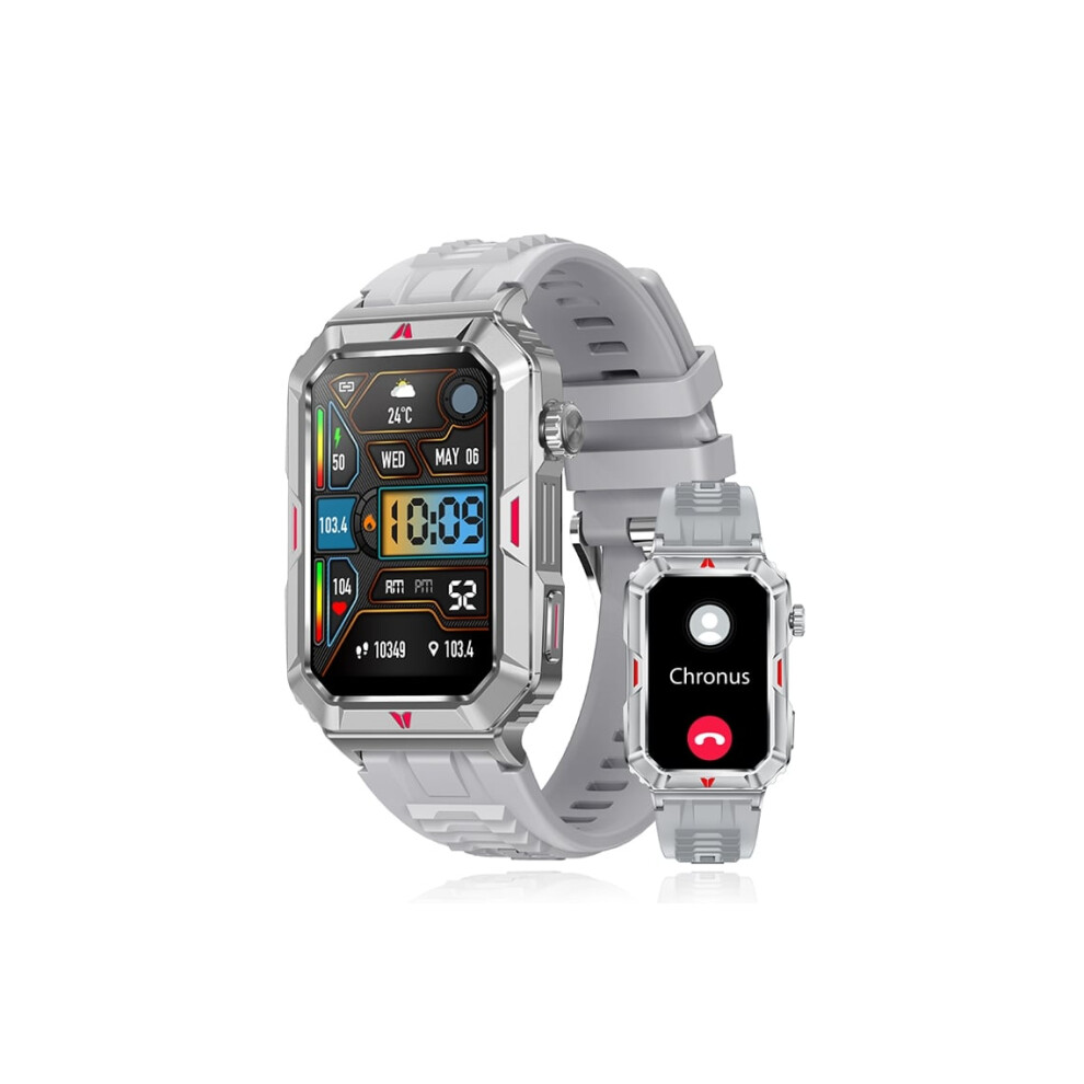 Smartwatch Cf26 1 57 Inch Square Screen Fitness Tracker For Men For Android Ios Veanxin Gray 6220252899045