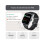 1.8-inch Smartwatch with Bluetooth Call Function, IP68 Waterproof, for Android iOS, Silver, VEANXIN 3