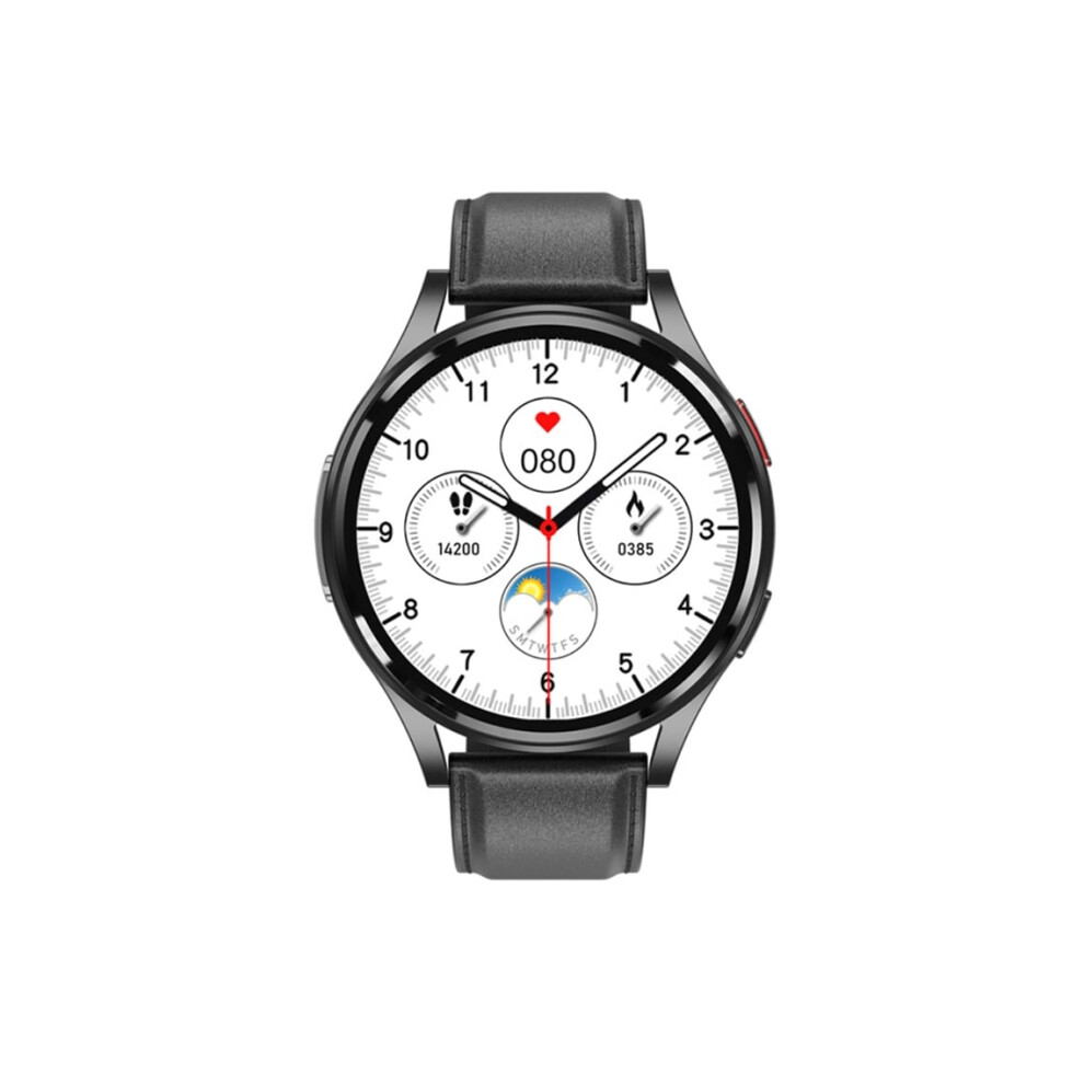 Smartwatch With Bluetooth Calling, Music Playback, Notification Alerts And Ecg Monitoring, Veanxin Black 6220252899687