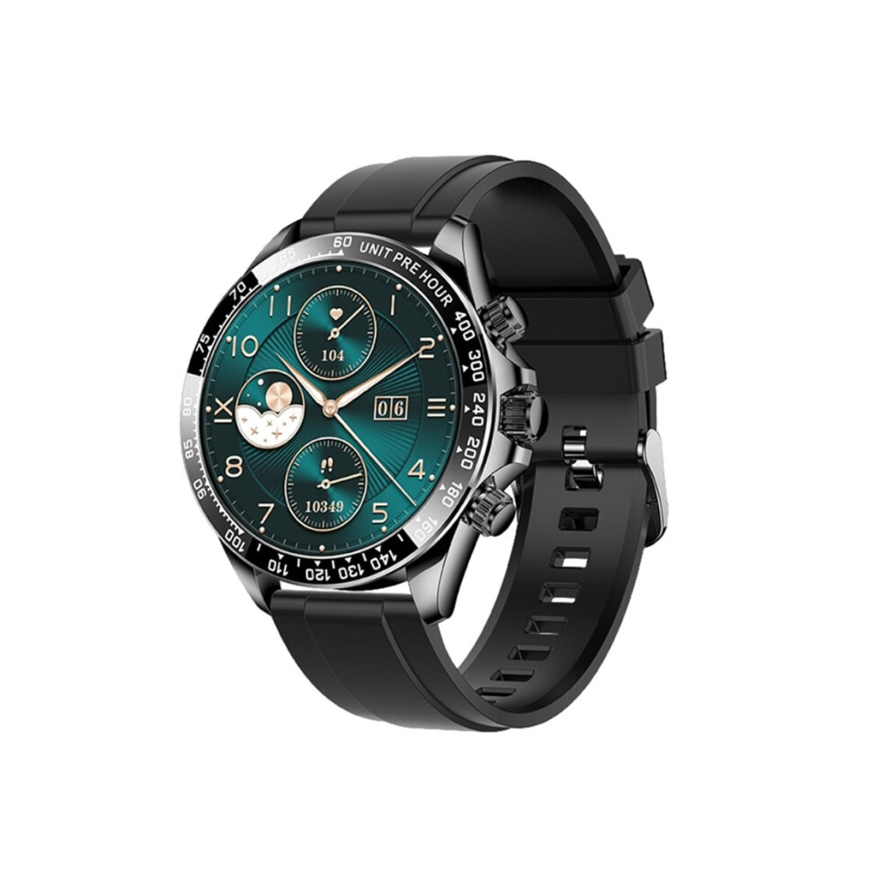 Smartwatch With Bluetooth Call, Rotary Button, Heart Rate And Blood Pressure Monitoring, Veanxin Black 6220252899939