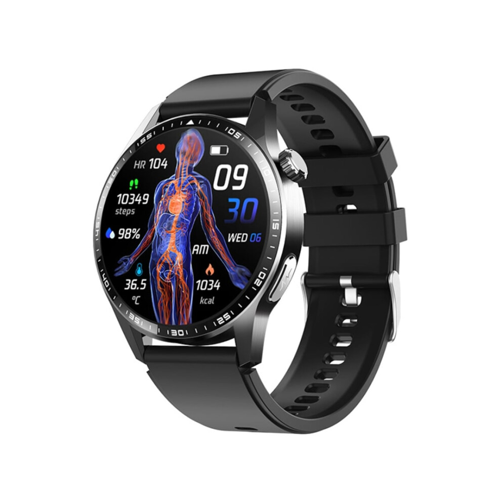 Smartwatch With Stress Monitoring, Ecg, Blood Sugar, Uric Acid Tracking, Bluetooth Calls, Sos Feature And Sport Modes Veanxin 6220252900048