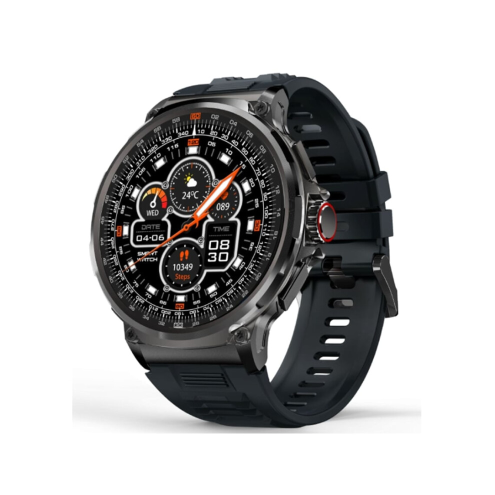 1.85" Round Hd Military Smartwatch For Men, Make/Answer Calls, Tactical Fitness Tracker Smartwatch For Iphones Veanxin 6220252900550