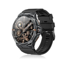 Military Smartwatches for Men, 1.43'' Ultra HD AMOLED Sports Watch with Call Reception/Dialing, Over 100 Faces