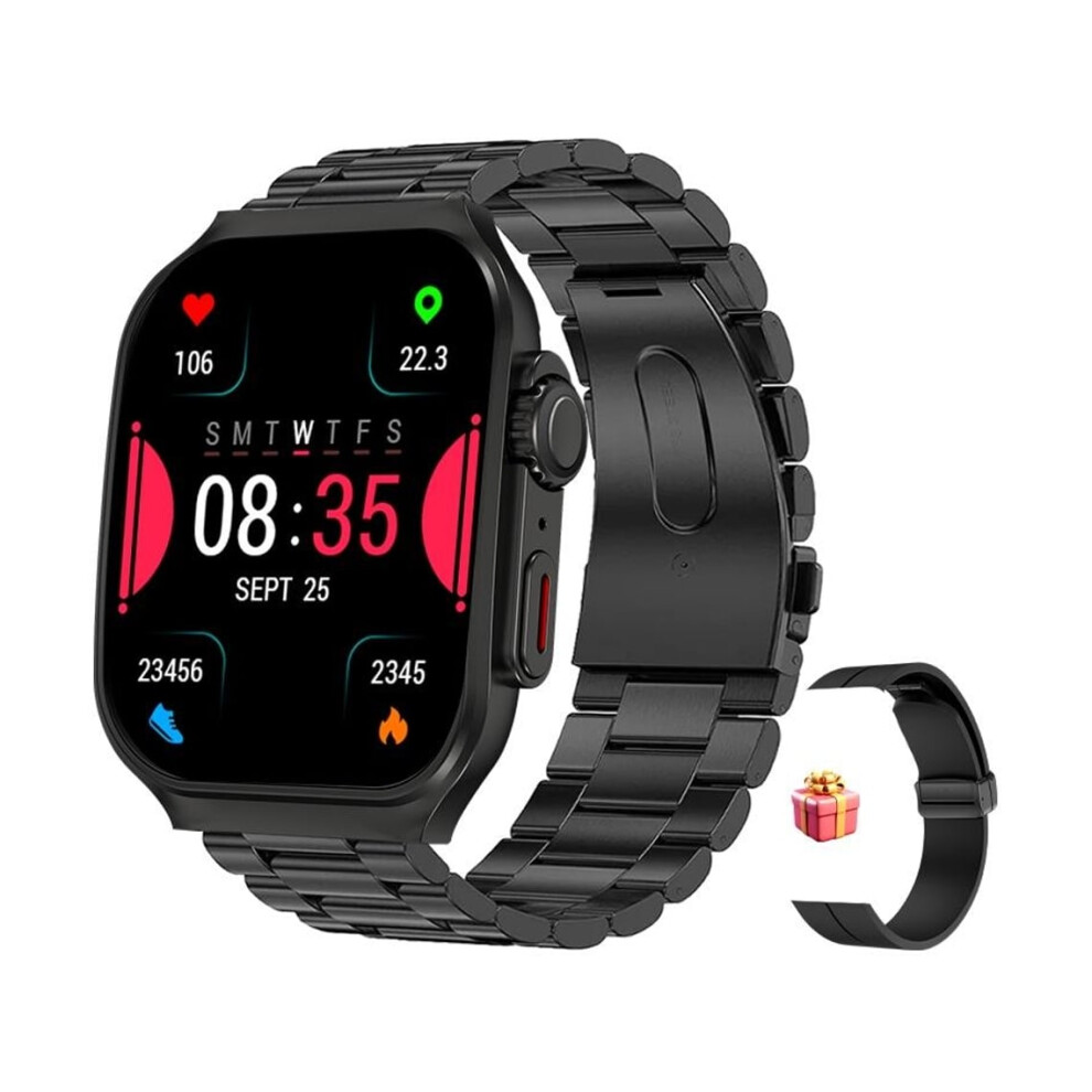 Military Smartwatches For Men Answer/Make Calls 196 Hd Tactical Outdoor Rugged Fitness Sports Watch With Veanxin 6220252900819