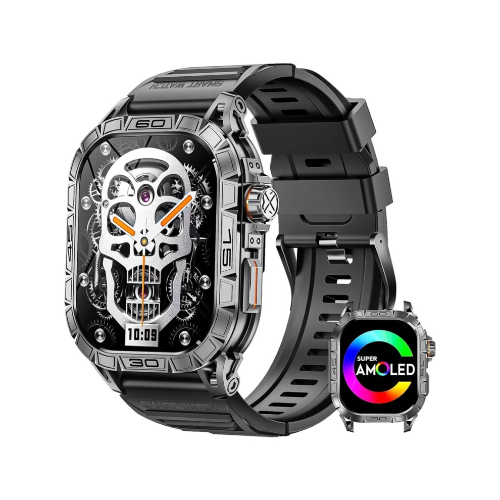 Smartwatches For Men With Large 1.96 Inch Amoled Screen Always On Display Answer Calls Fitness Tracker With Veanxin 6220252900840