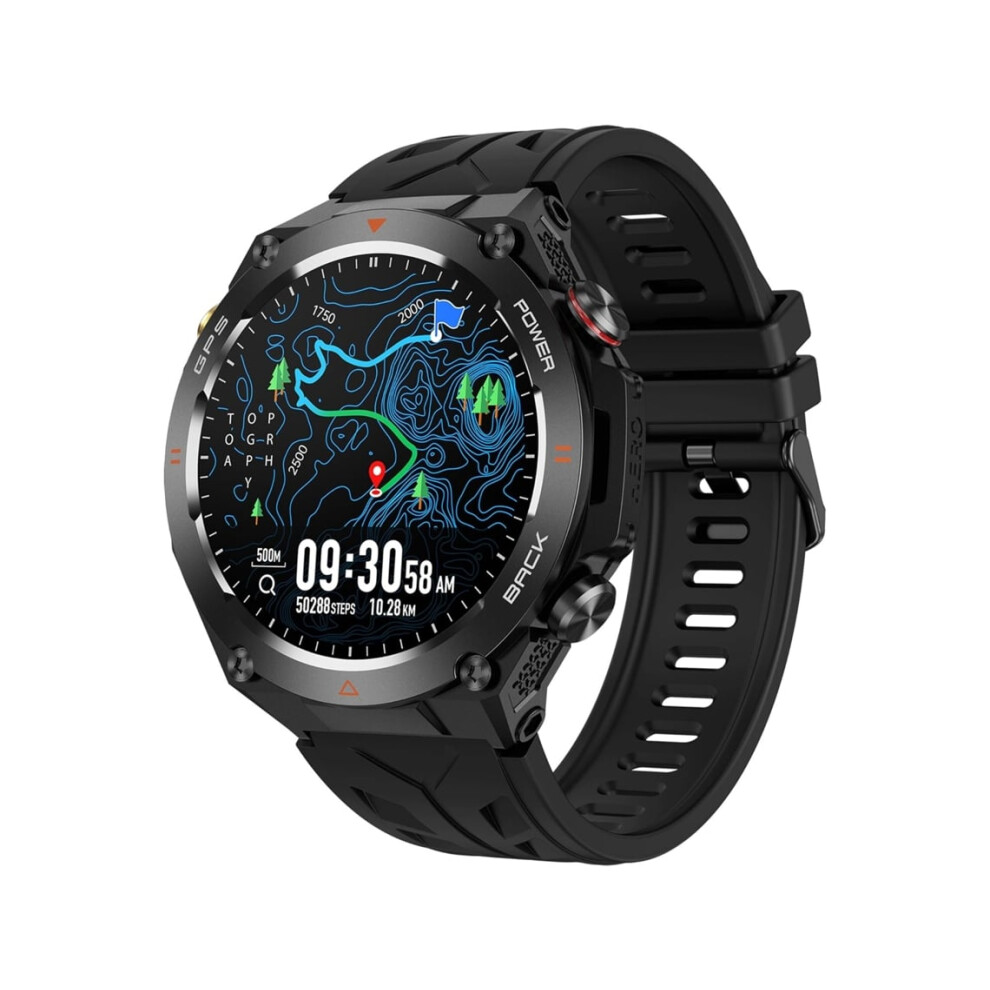 Smartwatch With Gps, Outdoor Bluetooth, Calls, Messages, Notifications, Compass, Altitude, Barometer, Heart Rate Monitor, Veanxin 6220252901472