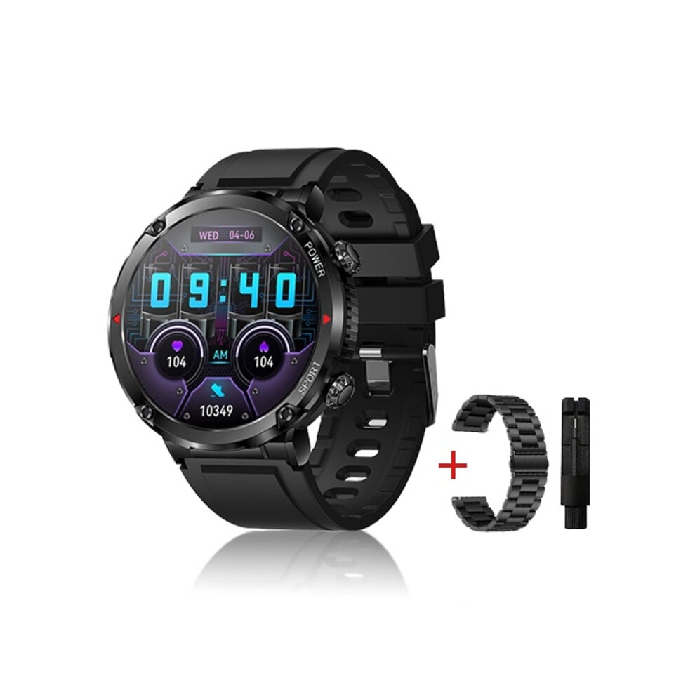 Veanxin Military Smartwatch With Bluetooth Calling, 600 Mah Black 6220252901885