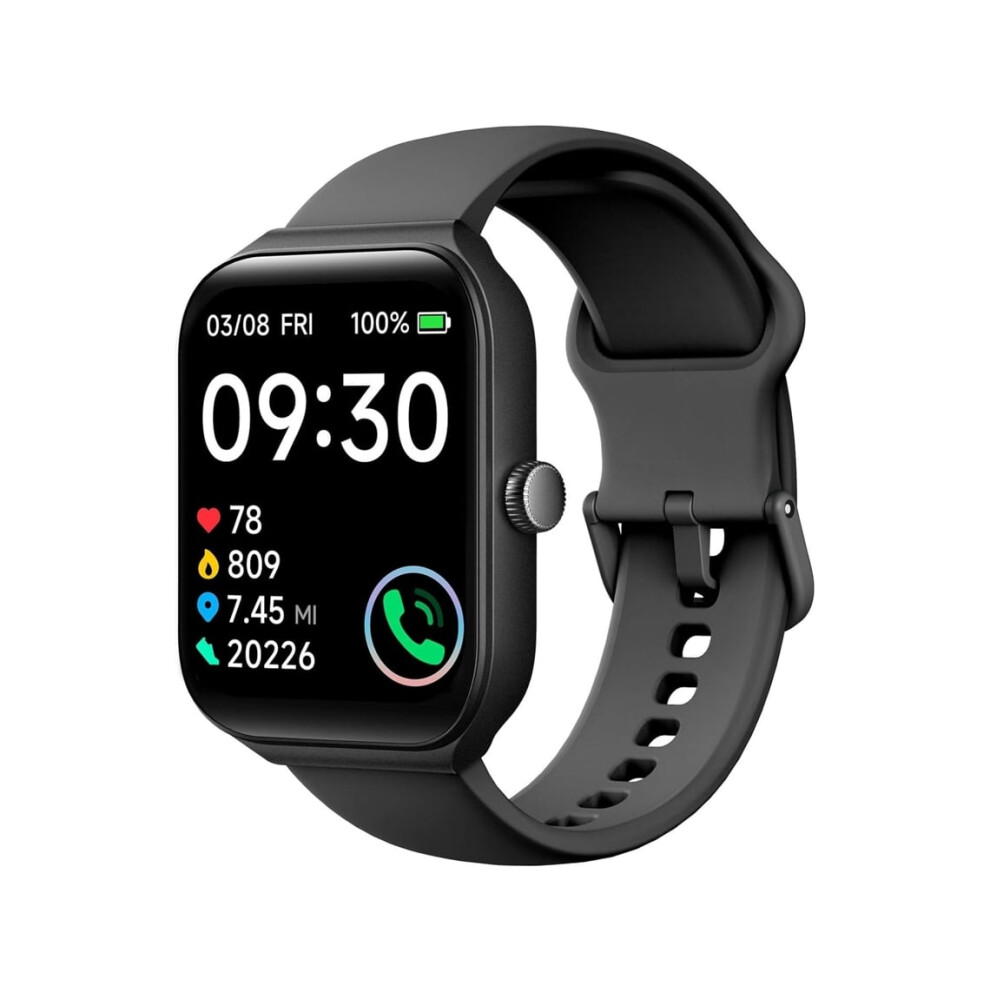 Smart Watch F57l 1 95 Inch With Call Function Ip68 Waterproof Women's Compatible With Android Ios Veanxin Black 6220252902011