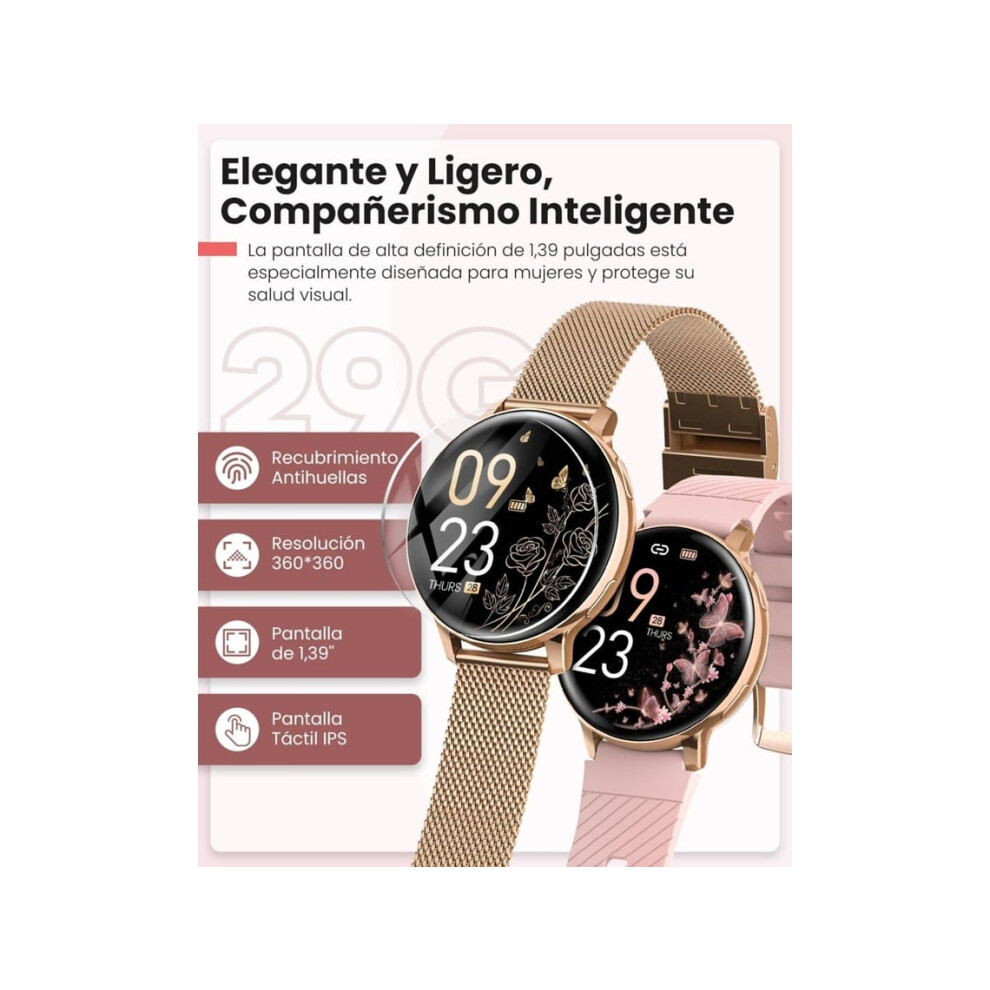 Smartwatch With Call Function, 39-Inch Screen, Over 120 Sports Modes, Heart Rate Monitor, Spo2, Sleep Monitor, Pedometer, Calorie Counter. 6220252902486