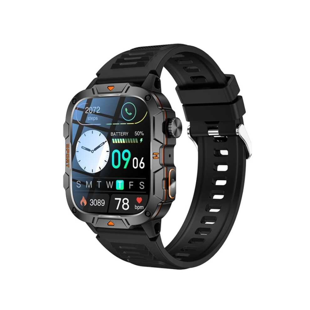 Smartwatch With Bluetooth Calling, Heart Rate, Blood Pressure, Blood Oxygen, And Health Monitoring - Veanxin Black 6220252902912